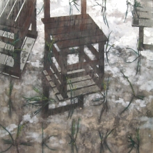 《立てる、息》115x115cm 2010-大美無言藝術空間